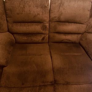 2 piece recliner sofa. In good condition, like new